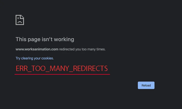 رفع خطای too many redirects